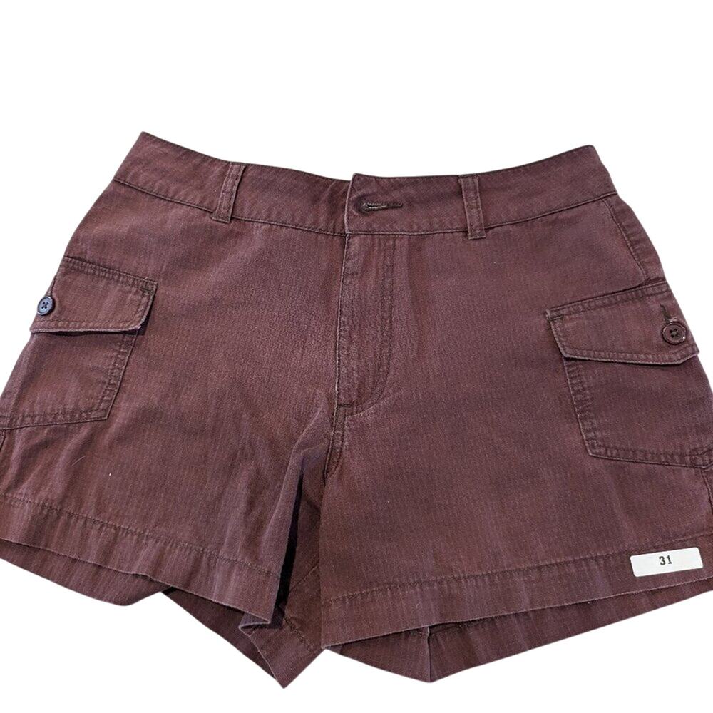#31 Catalina Cargo Shorts - Size S (4/6) - Burgundy Wine Color